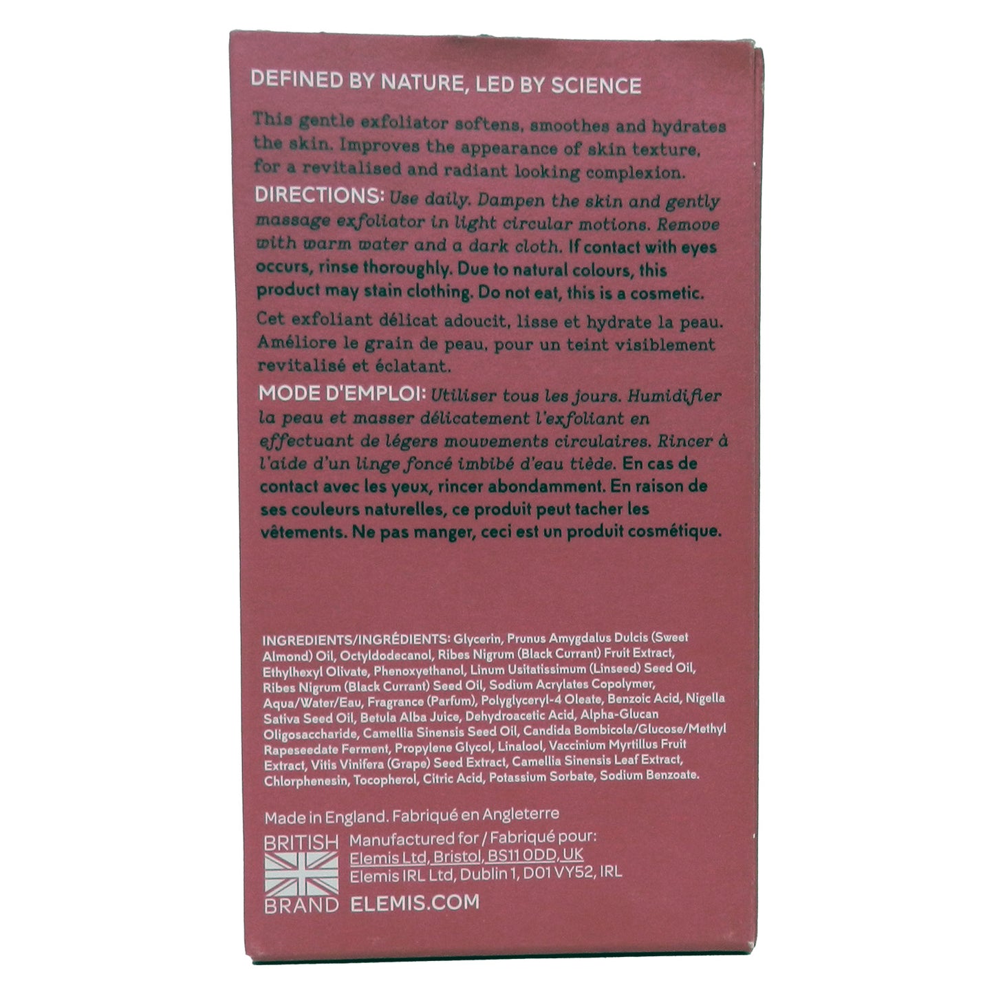 Elemis Superfood Blackcurrant Jelly Exfoliator Revitalising Facial Exfoliator 1.6 Fl Ounce