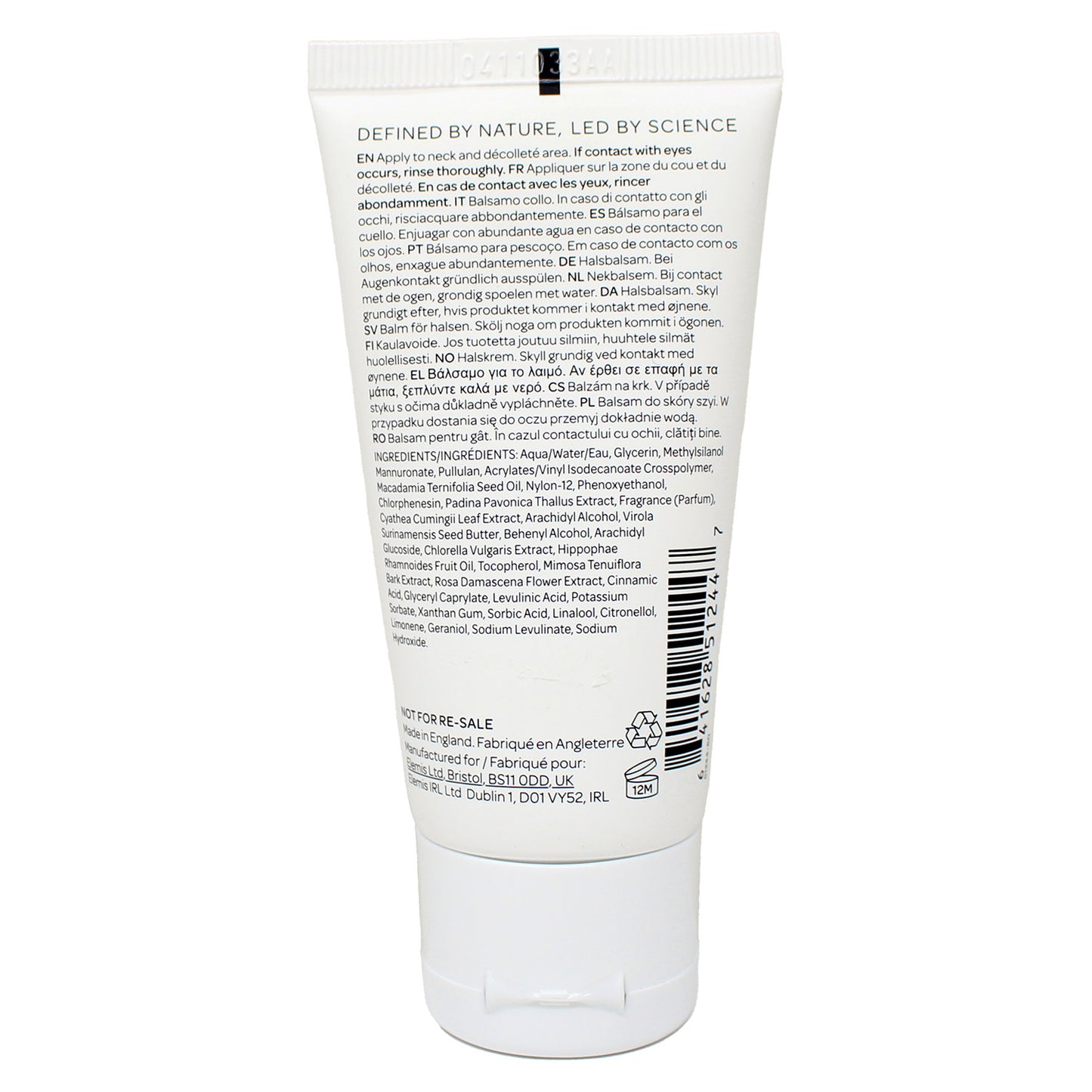 Elemis Pro Collagen Neck and Decollete Balm Anti Wrinkle Neck Balm Professional 1.6 Fl Ounce