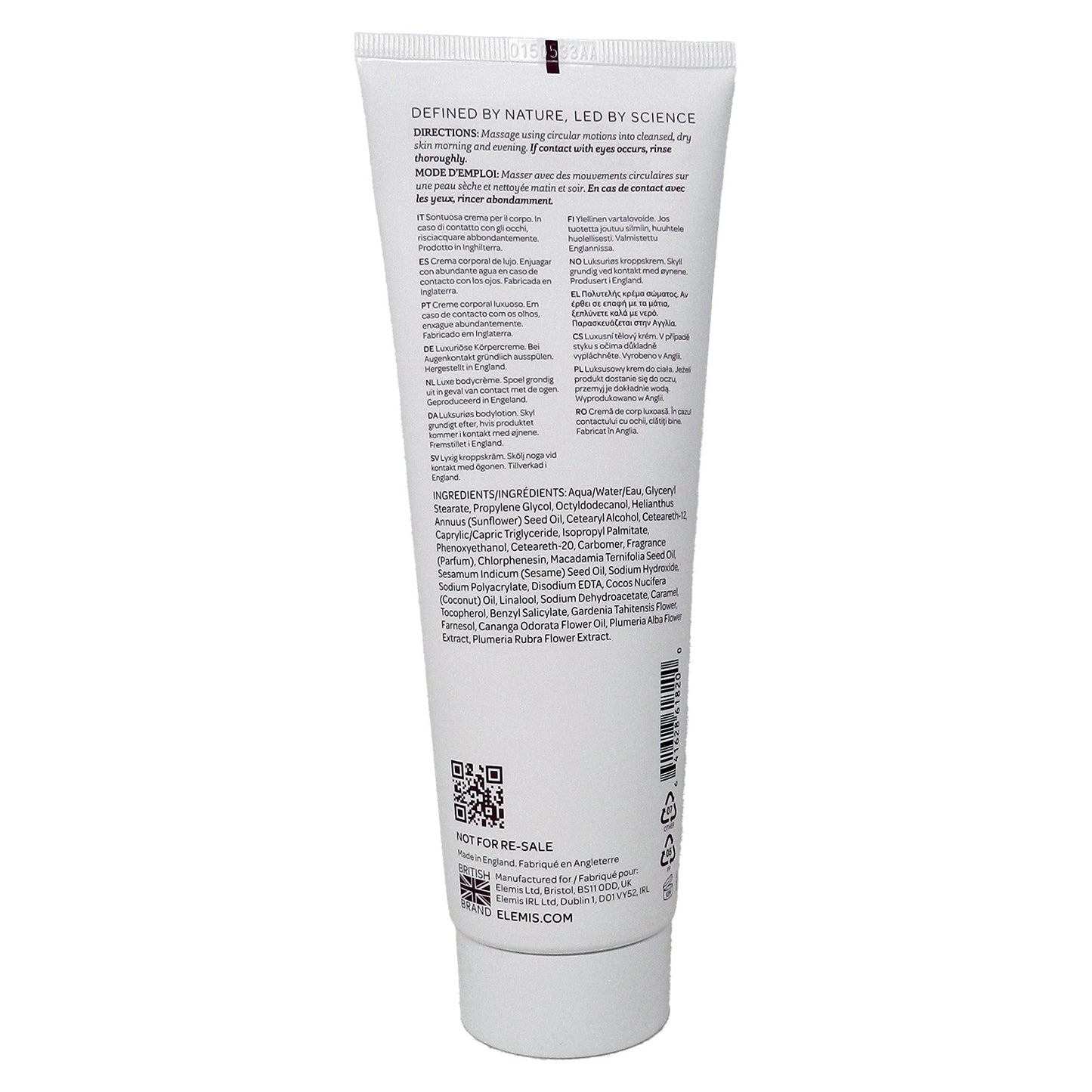 Elemis Frangipani Monoi Body Cream 8.4 Fl Ounce