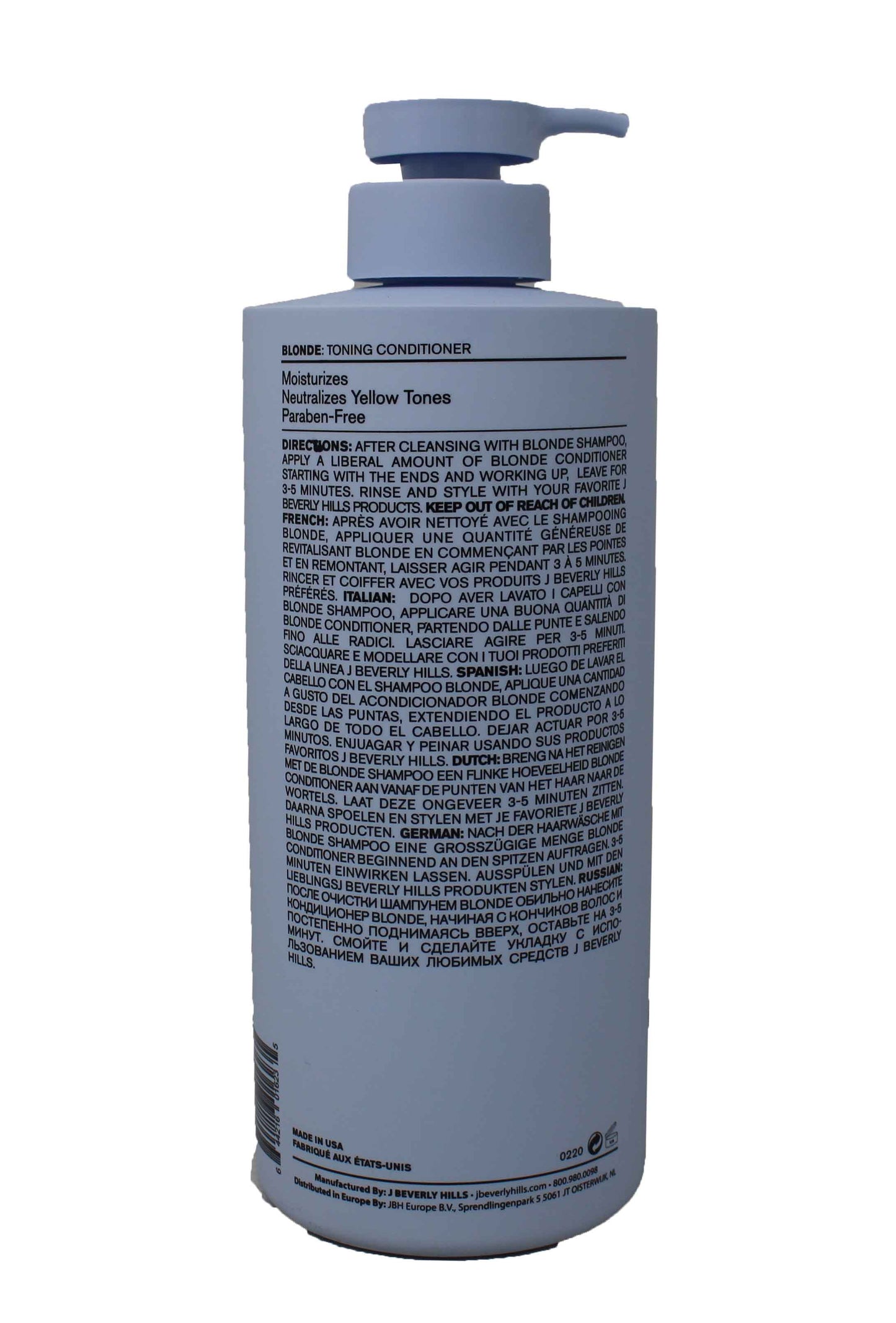 J Beverly Hills Blonde Toning Conditioner 32 Ounces