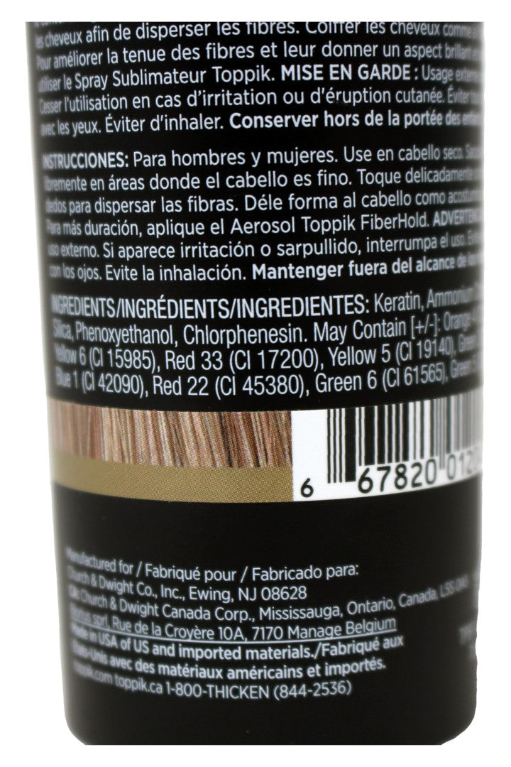 Toppik Hair Building Fibers Light Brown 0.97 Ounces
