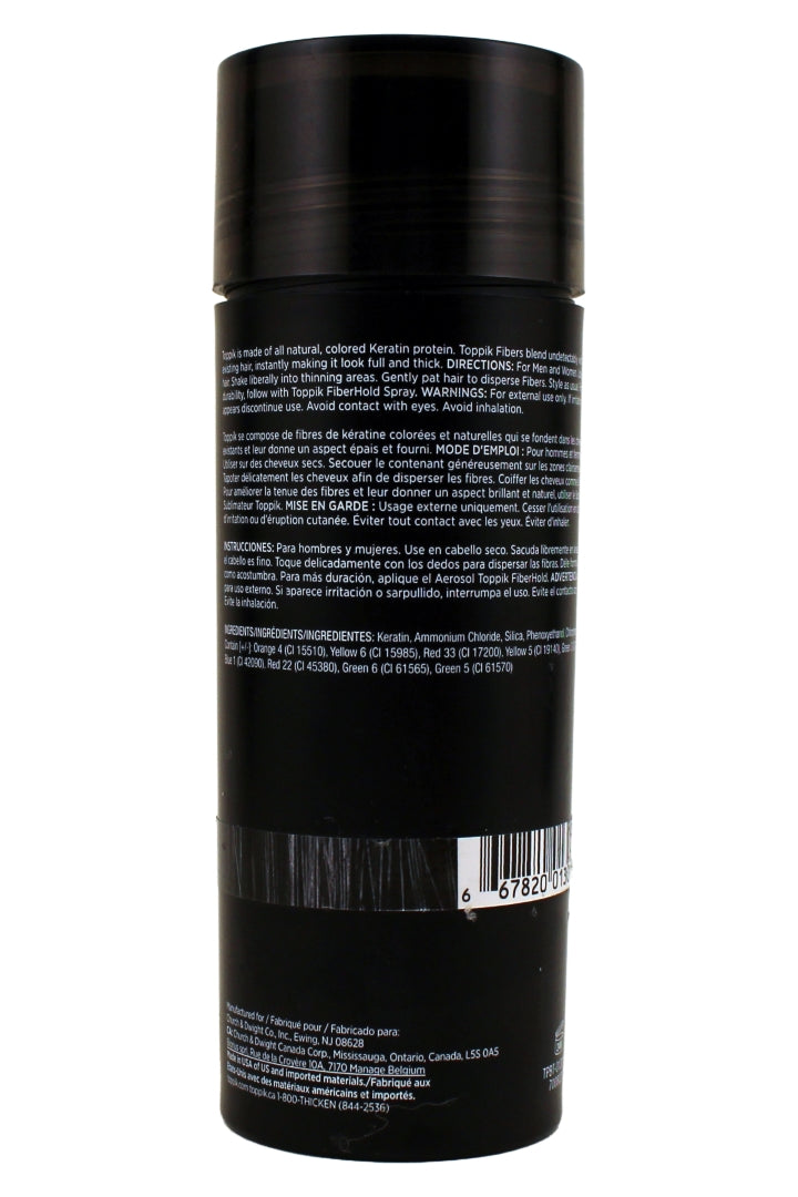 Toppik Hair Building Fibers Black 1.94 Ounce