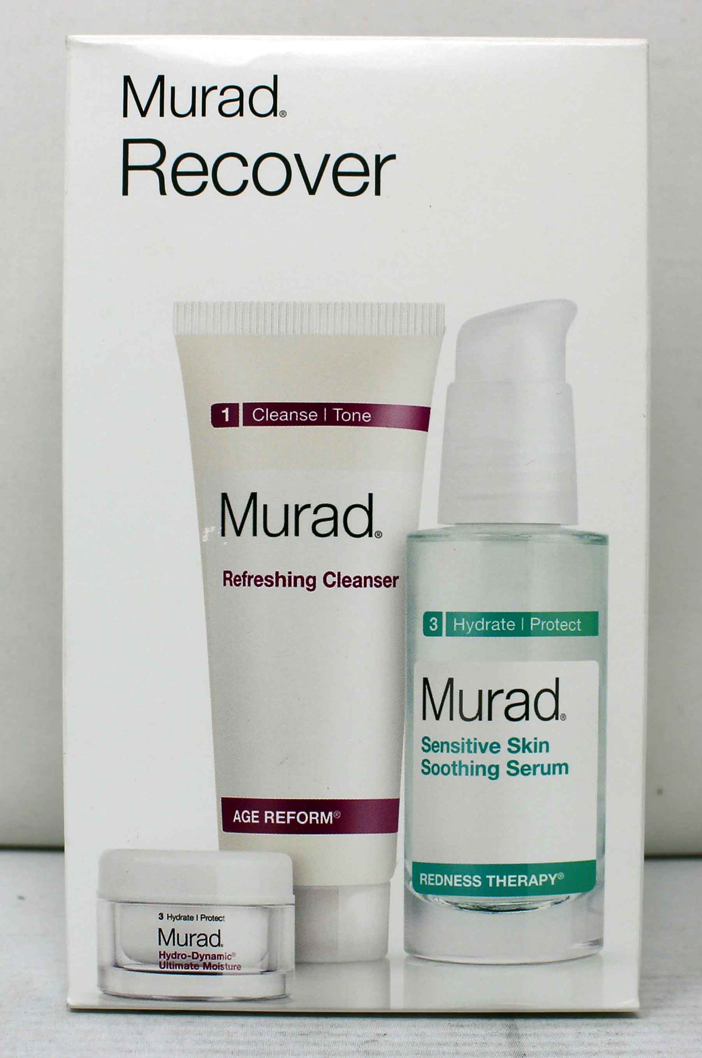 Murad Recover Cleanser, Serum & Moisturizer 3 Pack