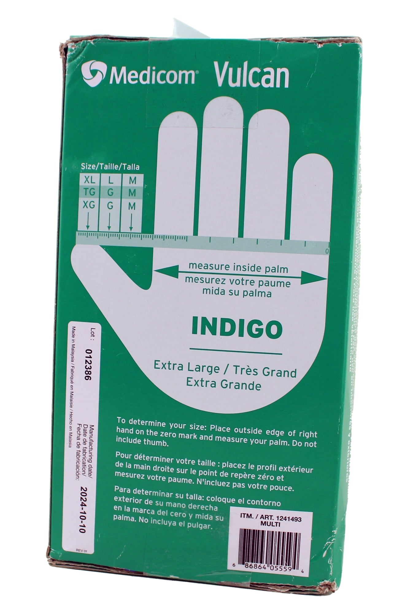 Medicom Vulcan Nitrale Gloves General Purpse XL 150 Gloves