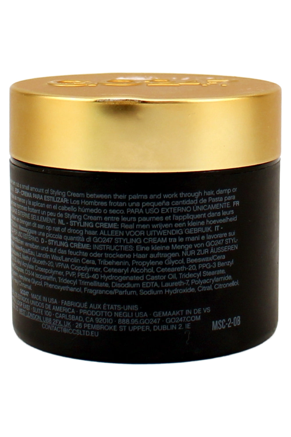 GO247 Styling Cream - Medium Hold/Matte Finish, 2 Oz