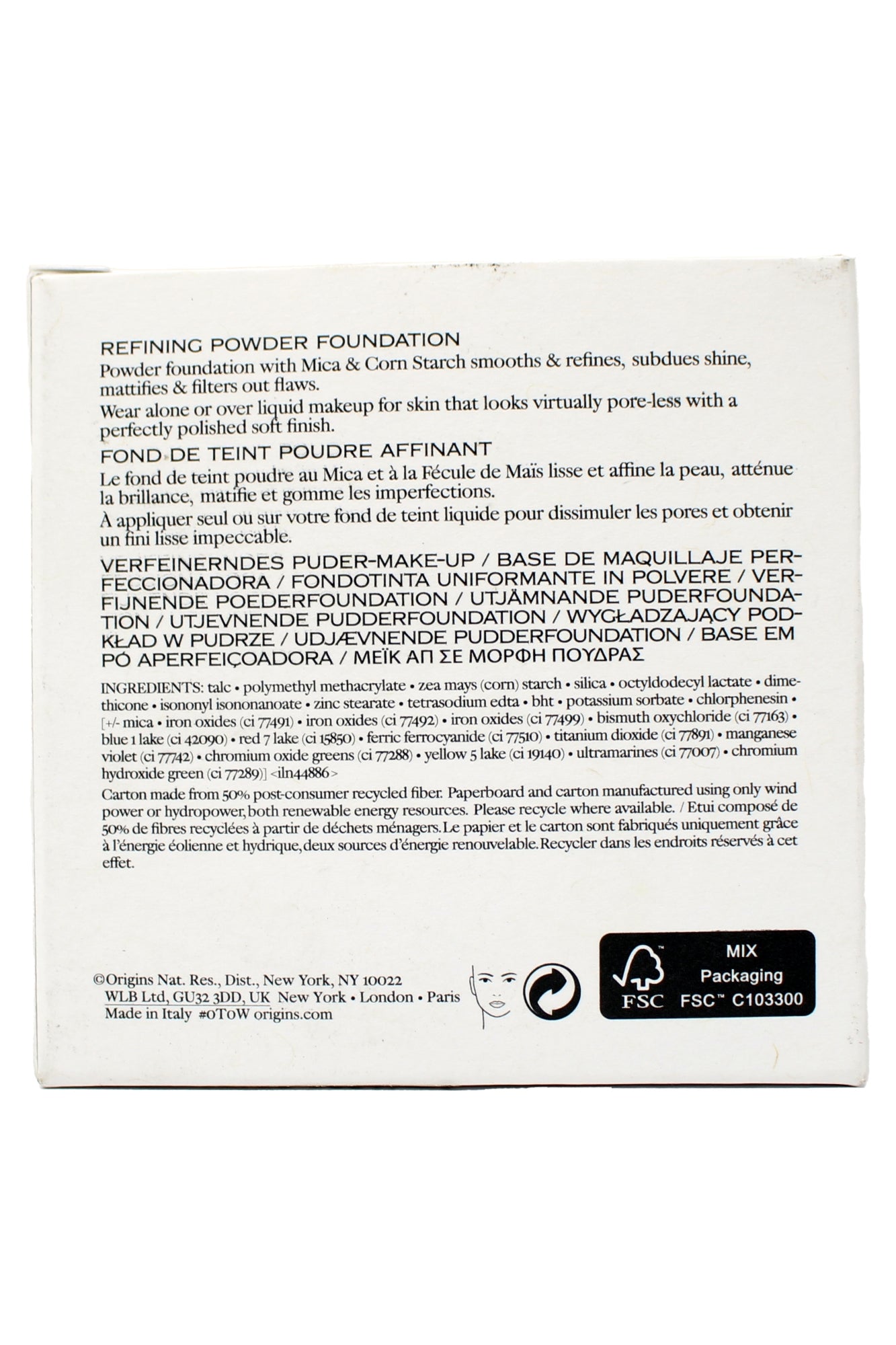 Origins Silk Screen Refining Powder Foundation 11 Light Spice 0.38 Ounce
