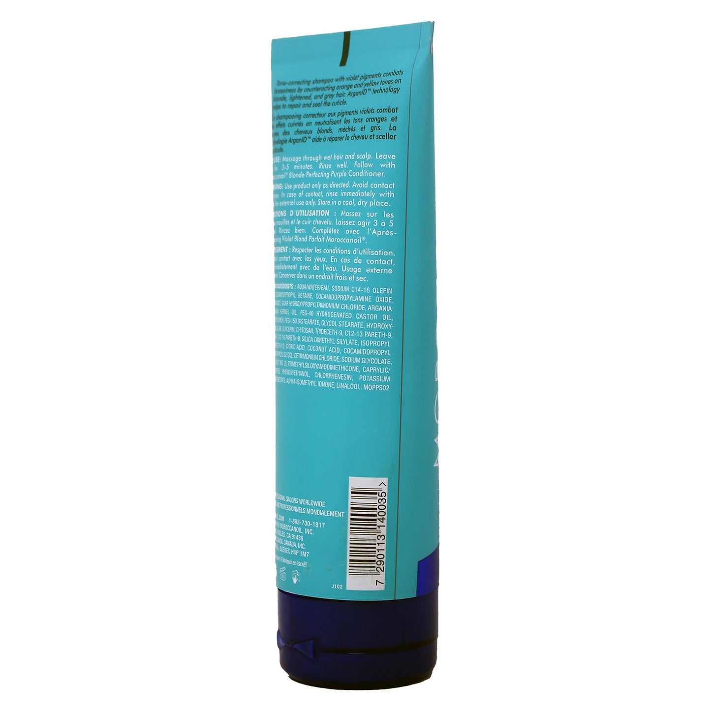 Moroccanoil, Color Care Blonde Perfecting Purple, Paraben-Free, Hair Shampoo, Neutralizes Brassiness, 200 ml