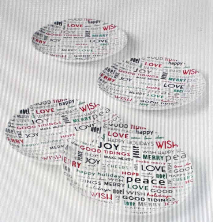 The Cellar Holiday Sayings Sentiments Salad Plates Set of 4