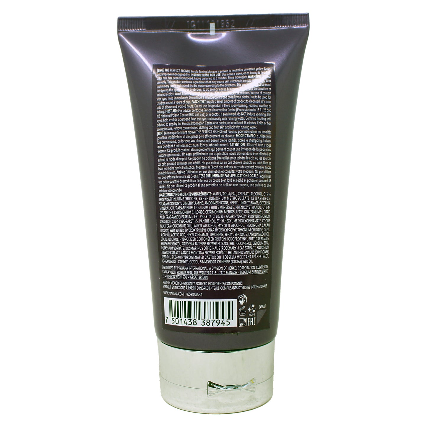 Pravana The Perfect Blonde Purple Toning Masque, 5 Fl Oz