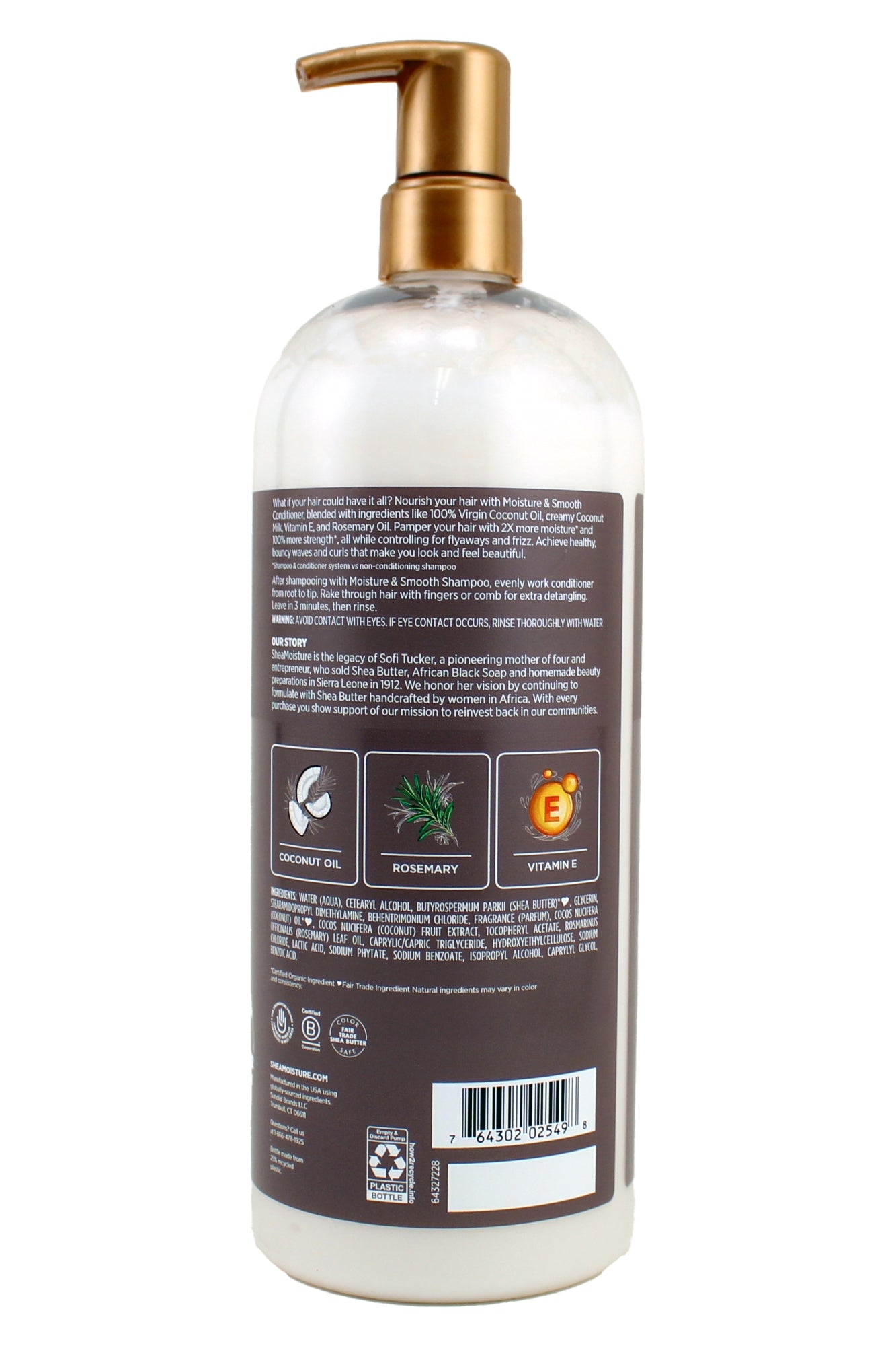 Shea Moisture Moisture & Smooth Conditioner With Rosemary & Vitamin E, 34 Ounce