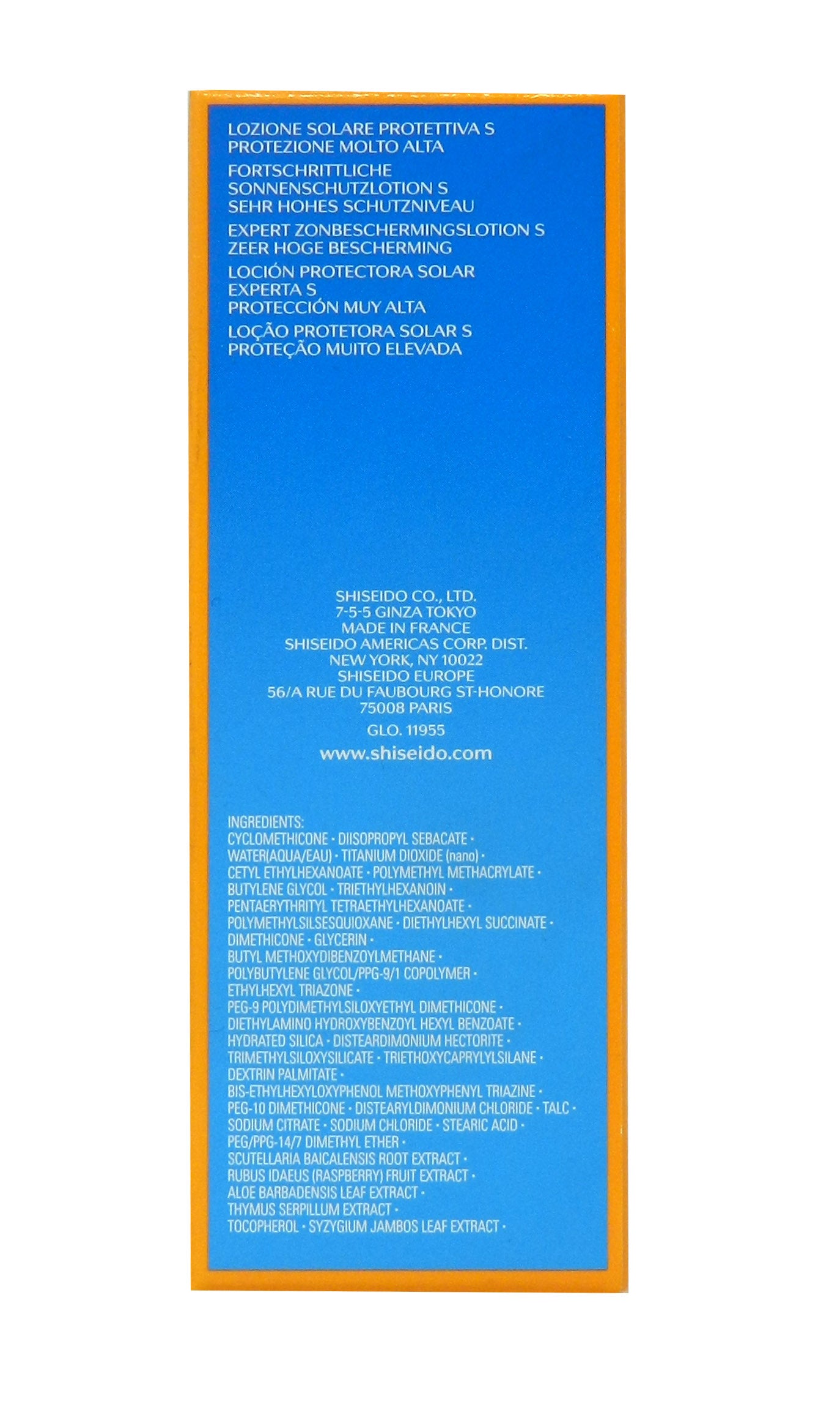 Shiseido Expert Sun Protection Lotion WetForce Sensitive Skin SPF 50+ 3.3 Ounce