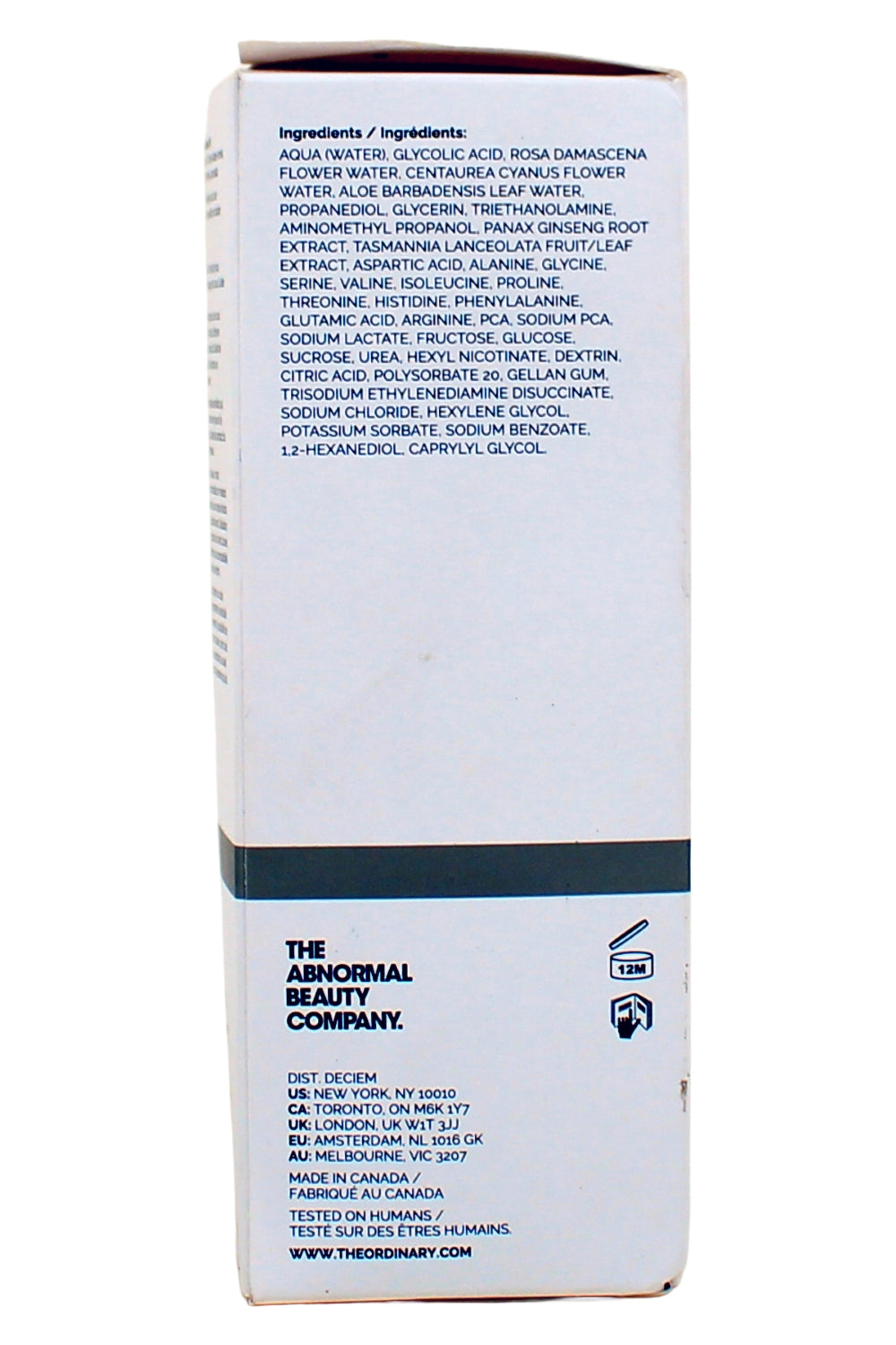 The Ordinary Glycolic Acid 7% Exfoliating Toner 3.4 Fl Ounce