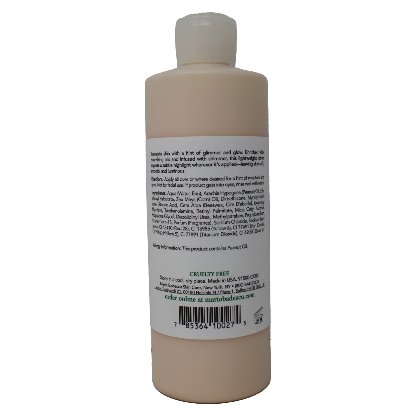 Mario Badescu Summer Shine Body Lotion For All Skin Types 16 Ounces