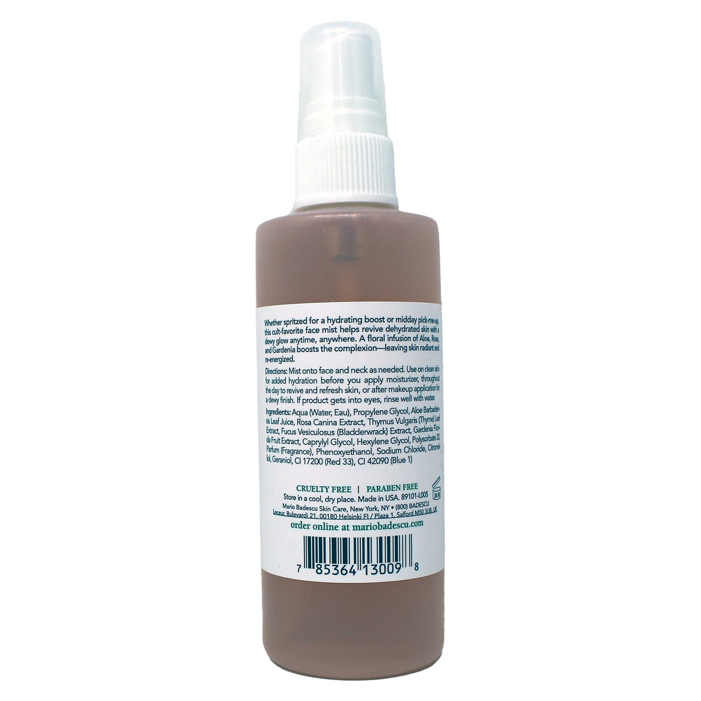 Mario Badescu Facial Spray With Aloe, Herbs & Rosewater 4 Ounces