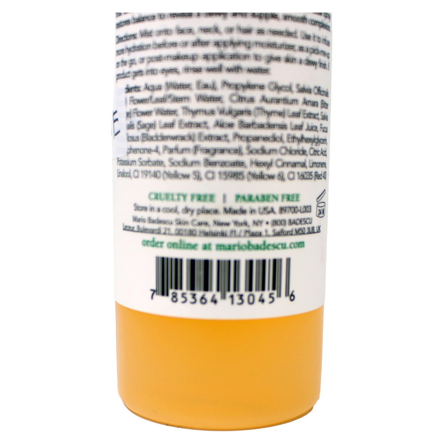 Mario Badescu Facial Spray with Aloe, Sage & Orange Blossom 4 Ounces