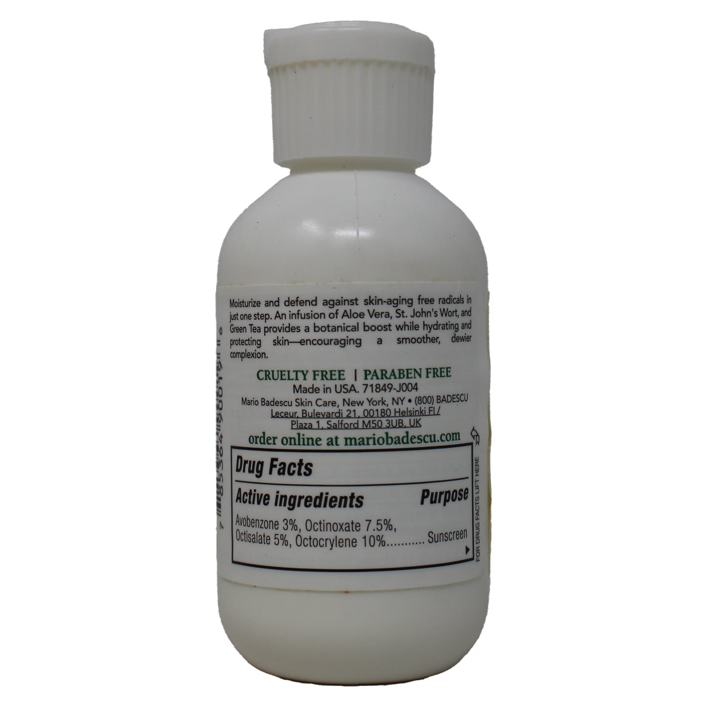 Mario Badescu Oil Free Moisturizer SPF 30 Face Sunscreen 2 Ounces