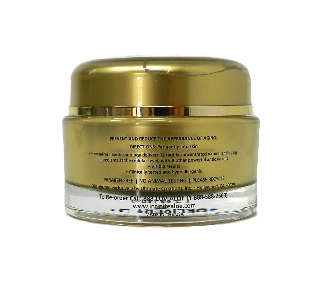 InfiniteAloeGold Anti-Aging Formula Advanced Deep Hydration Cream 1.7 Ounces