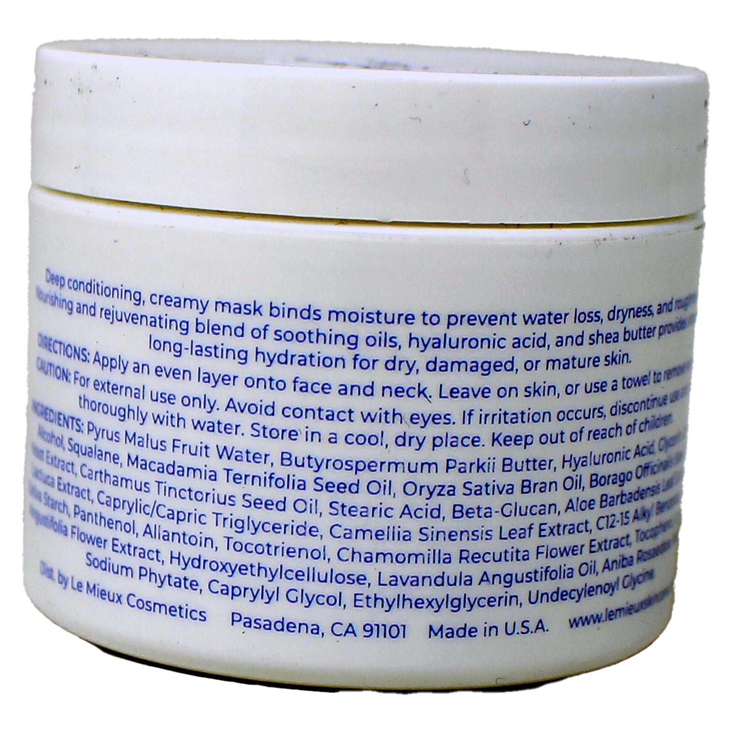 Le Mieux Hyaluronic Shea Mask 2 Ounces
