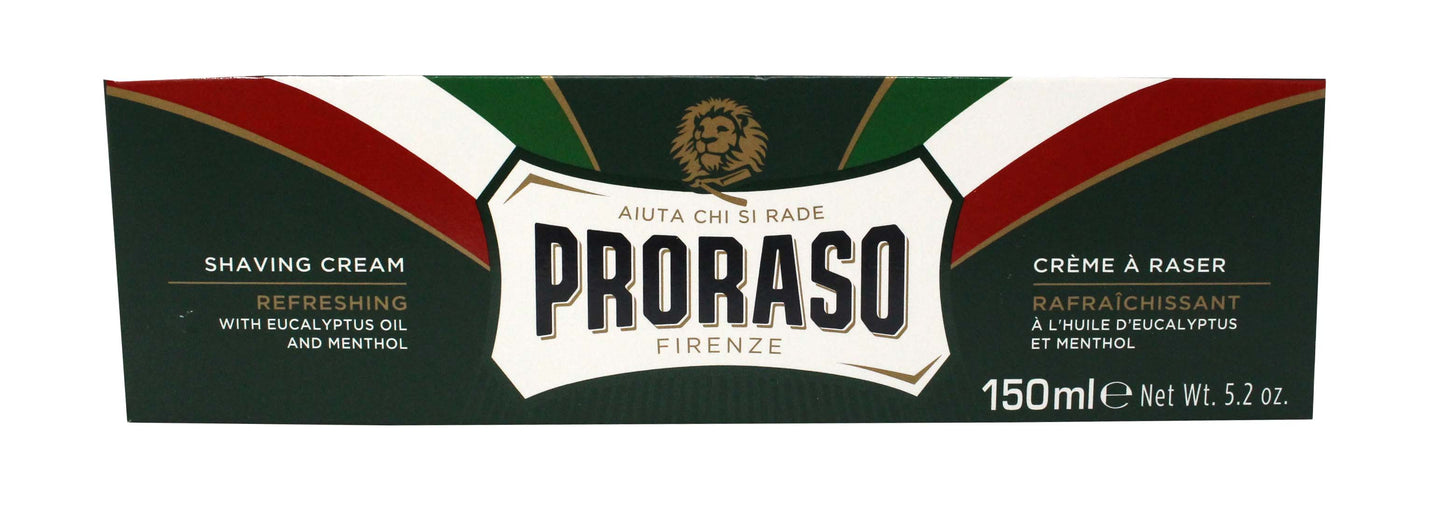 Proraso Shaving Cream Refreshing with Eucalyptus Oil and Menthol 5.2 Ounce