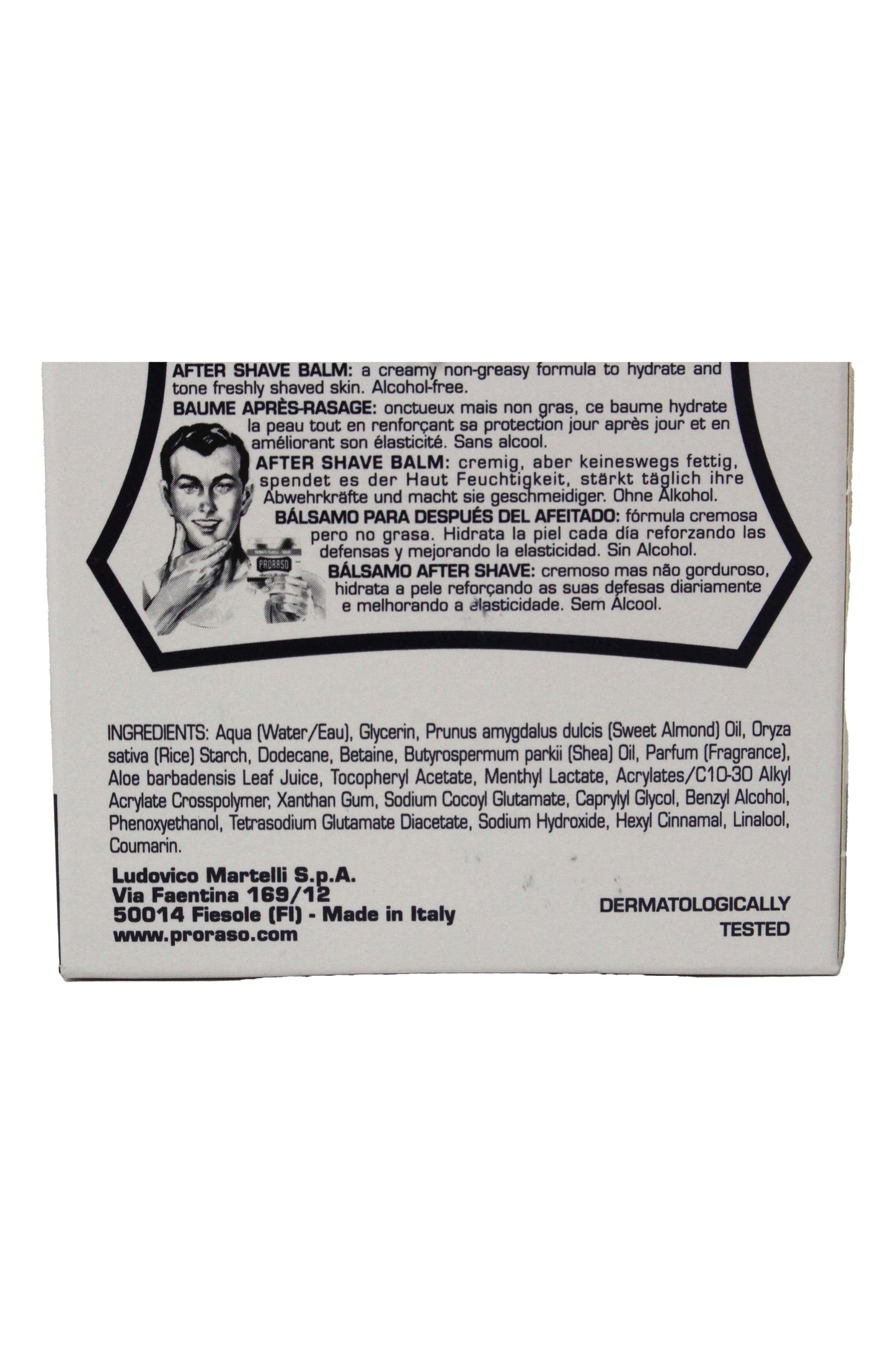 Proraso After Shave Balm Protective With Aloe and Vitamin E 3.4 Ounce