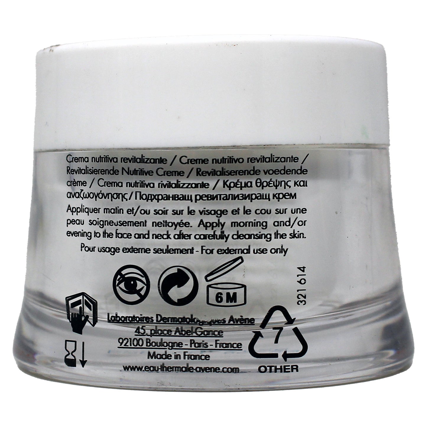 Avene Revitalzing Nourishing Cream for Dry Skin 1.6 Fl Ounce