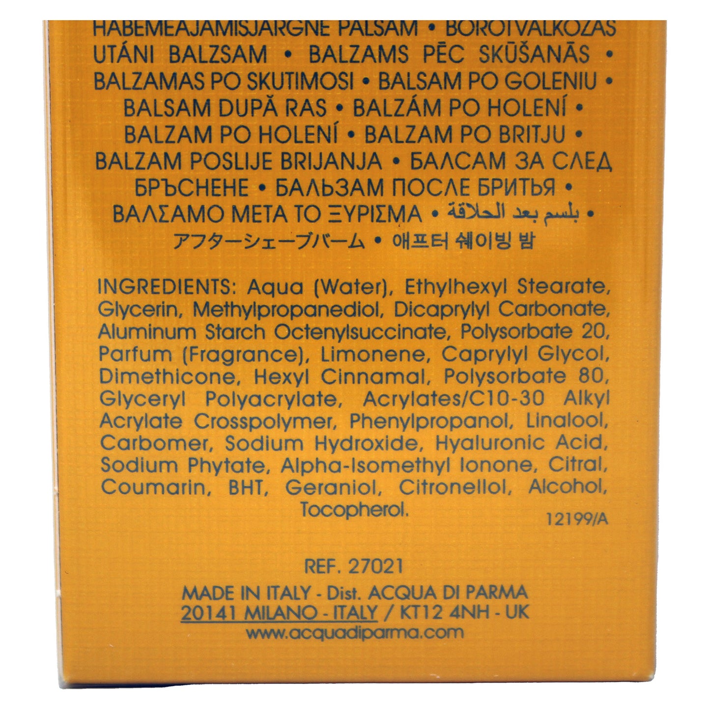 Acqua Di Parma Colonia Pura After Shave Balm 3.4 Ounce