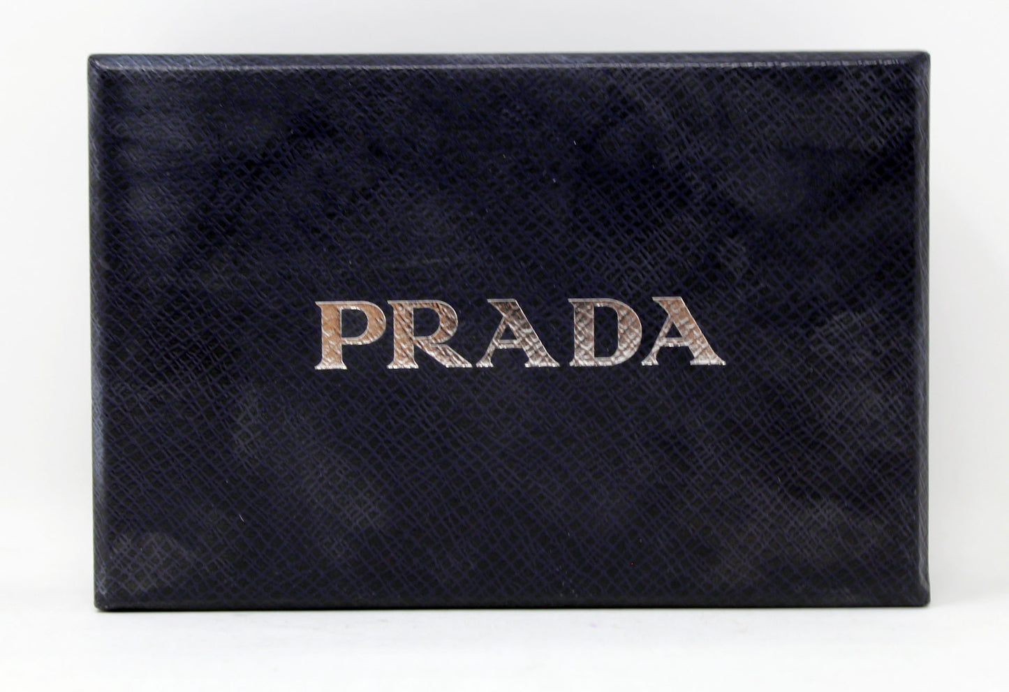 Prada Saffiano Metal Leather Card Holder Baltico