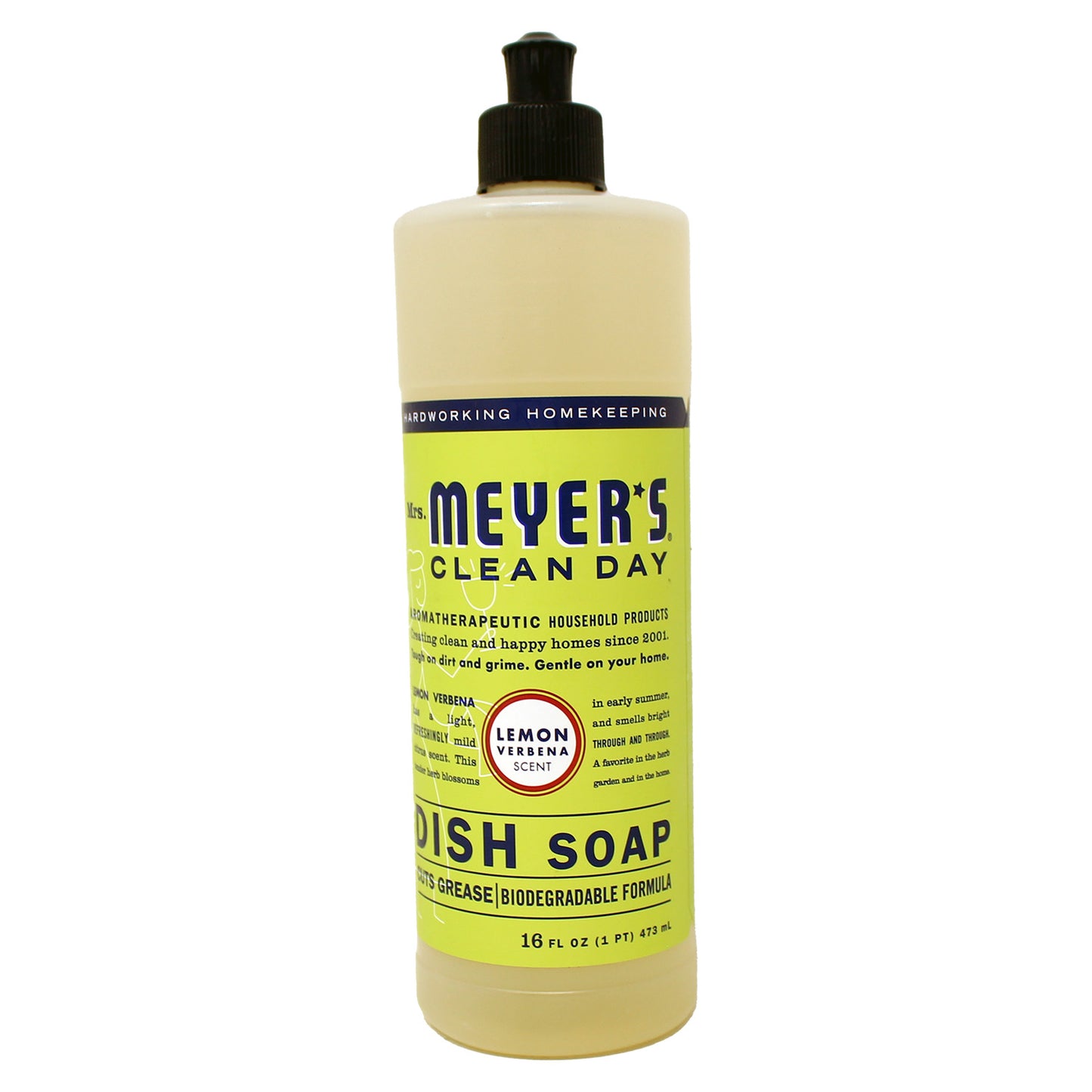 Mrs. Meyers Clean Day Lemon Verbena Dish Soap 16 Fluid Ounces