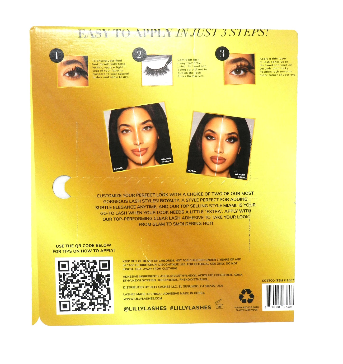 Lilly Lashes Smoldering By Night Lash & Adhesive Set