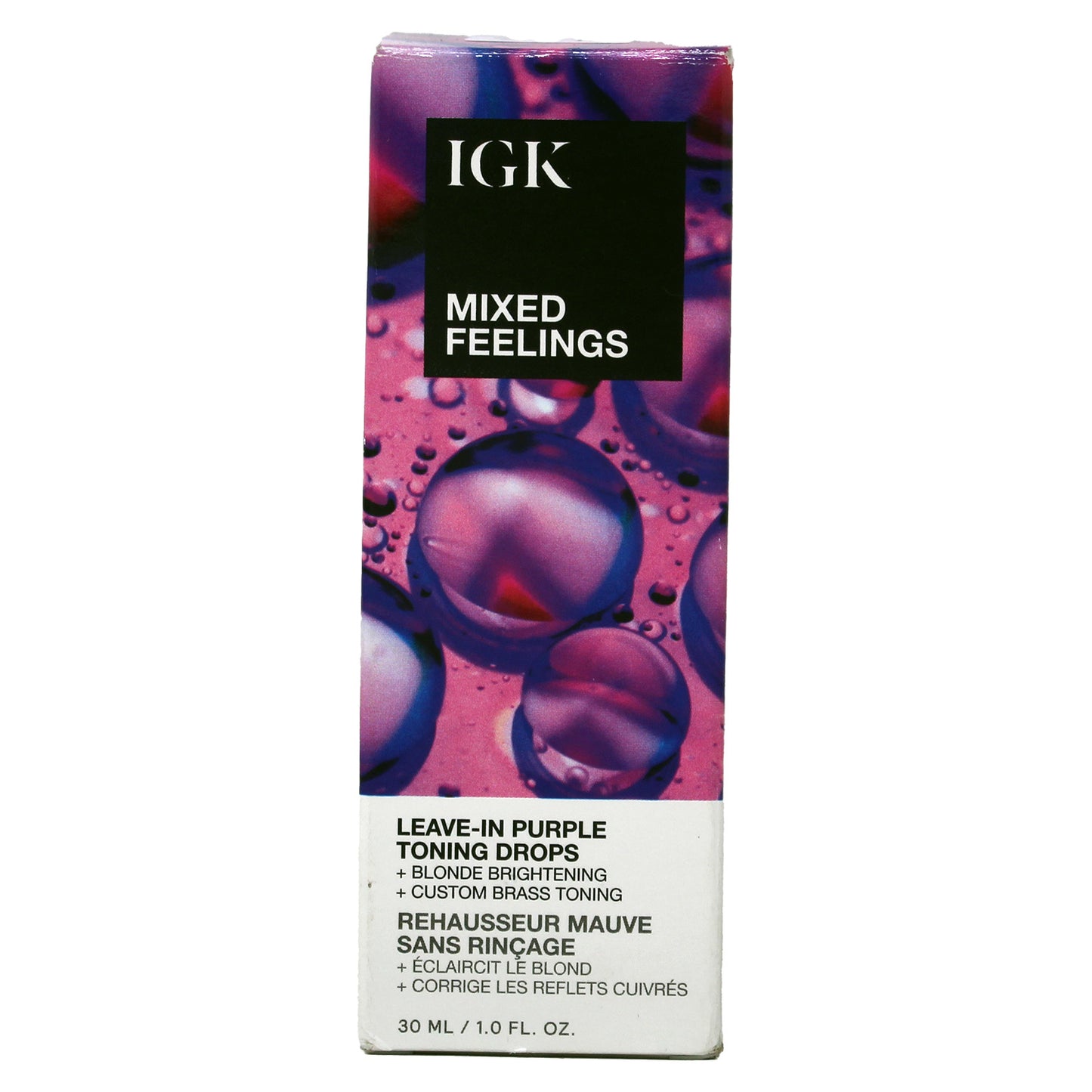 IGK Mixed Feelings Leave-In Purple Toning Drops 1 Oz