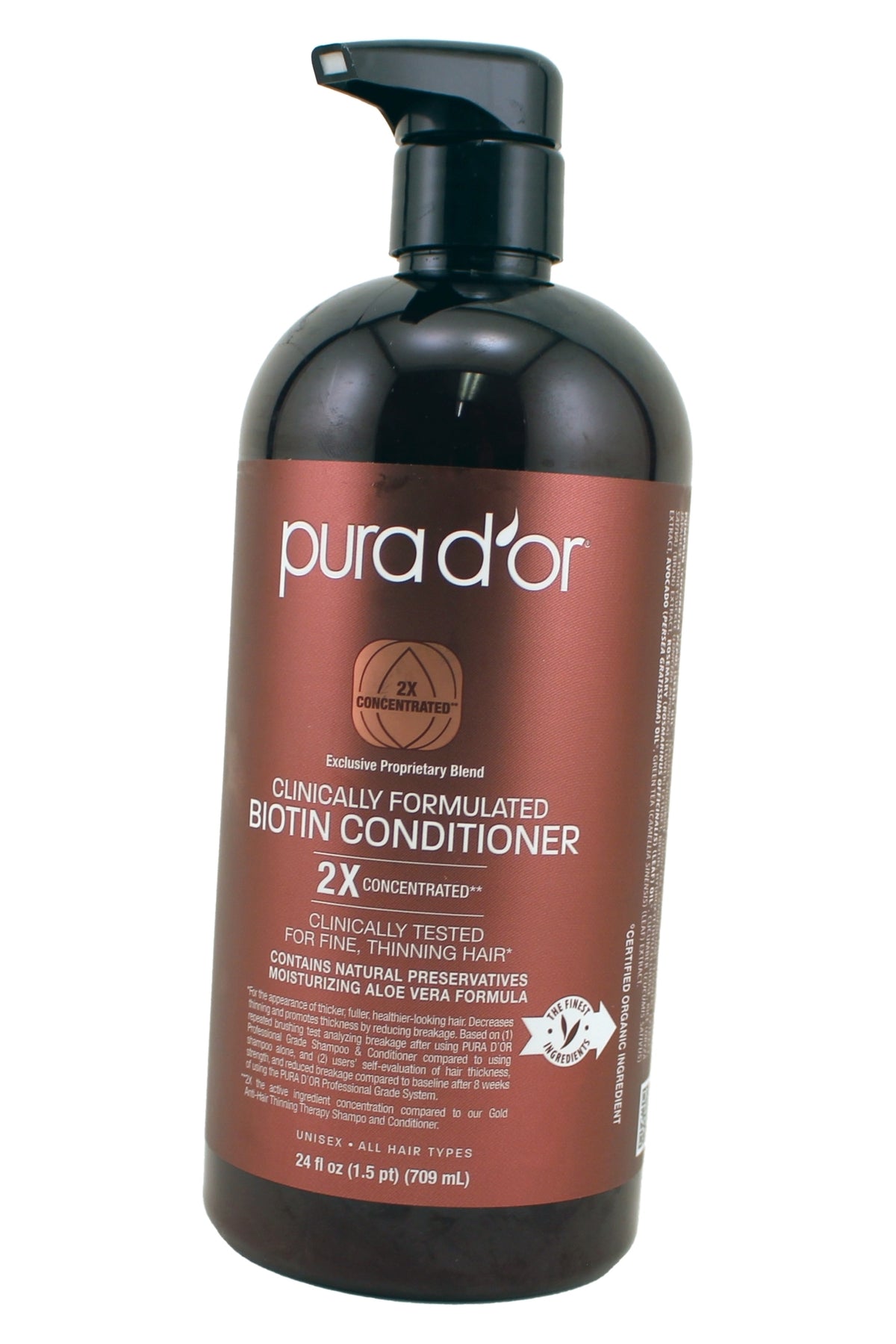 Pura D'Or Biotin Conditioner For Fine, Thinning Hair 24 Fl Ounce