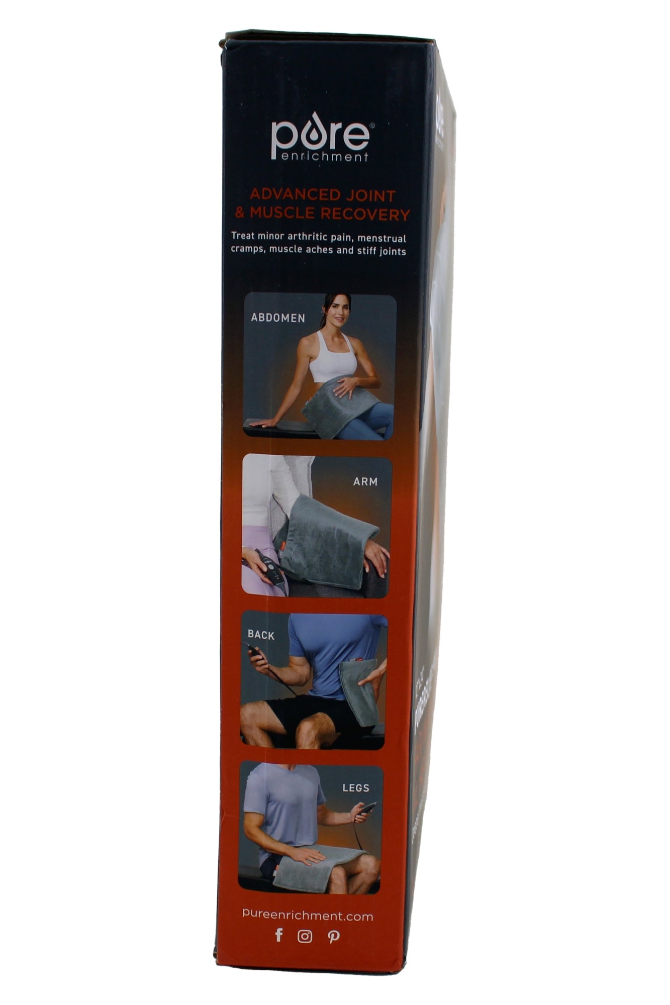 Pure Enrichment Pro Far Infrared XXL Heating Pad 12" X 24" 4 Heat Settings