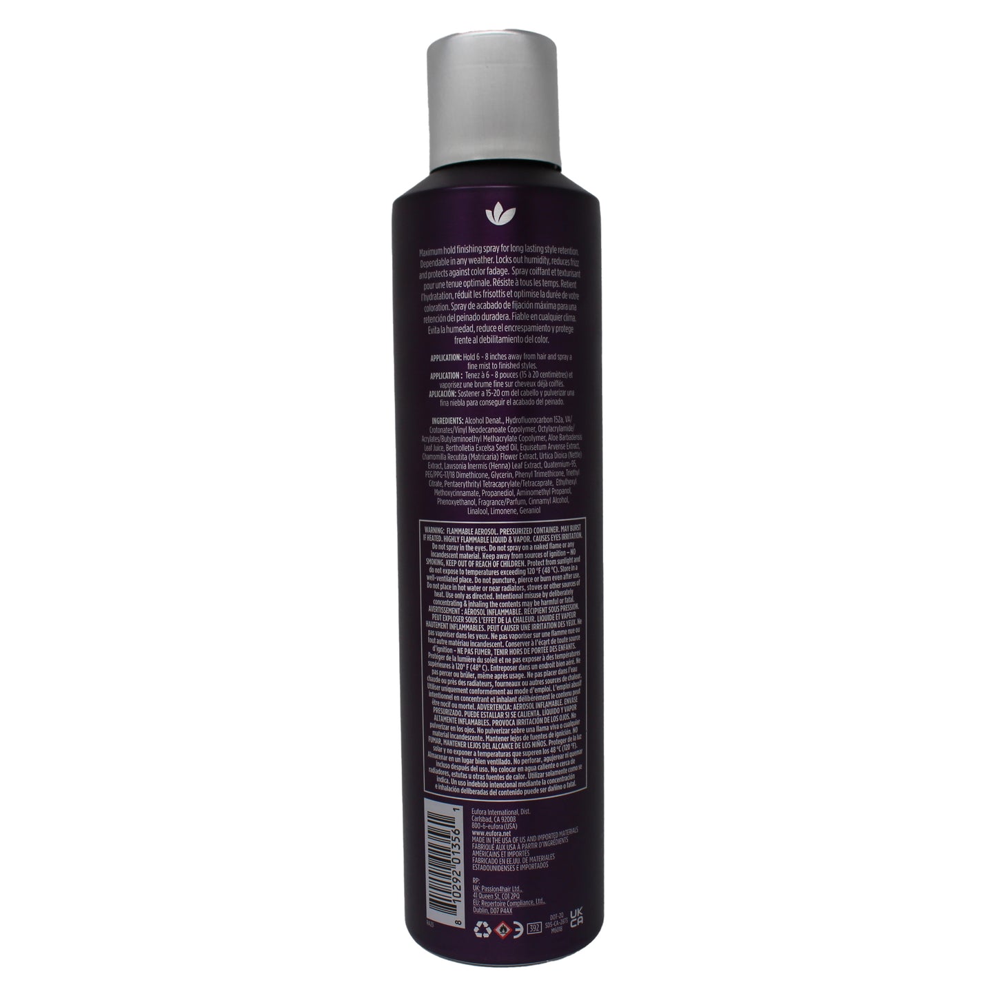 Eufora Style Uplift Extra Firm Finishing Spray 8 Ounces