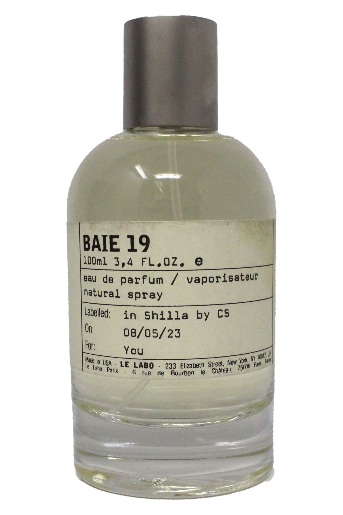 Le Labo BAIE 19 Eau De Parfum 3.4 Ounce