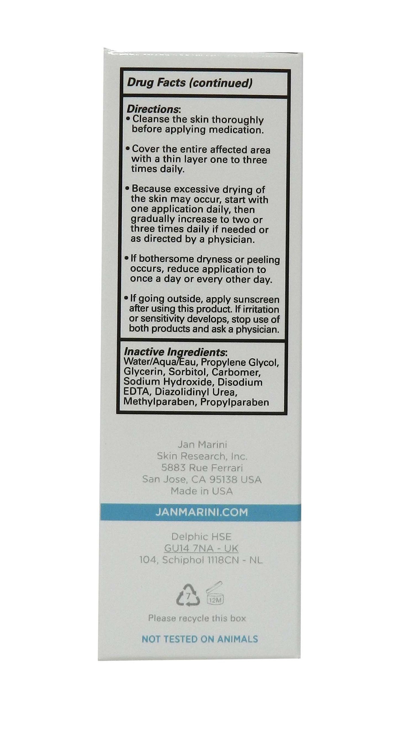 Jan Marini Benzoyl Peroxide Acne Treatment Lotion 10% 4 Ounces