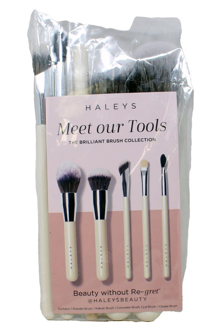 Haleys Meet Our Tools The Brilliant Brush Collection 5 Piece Makeup Brush Set