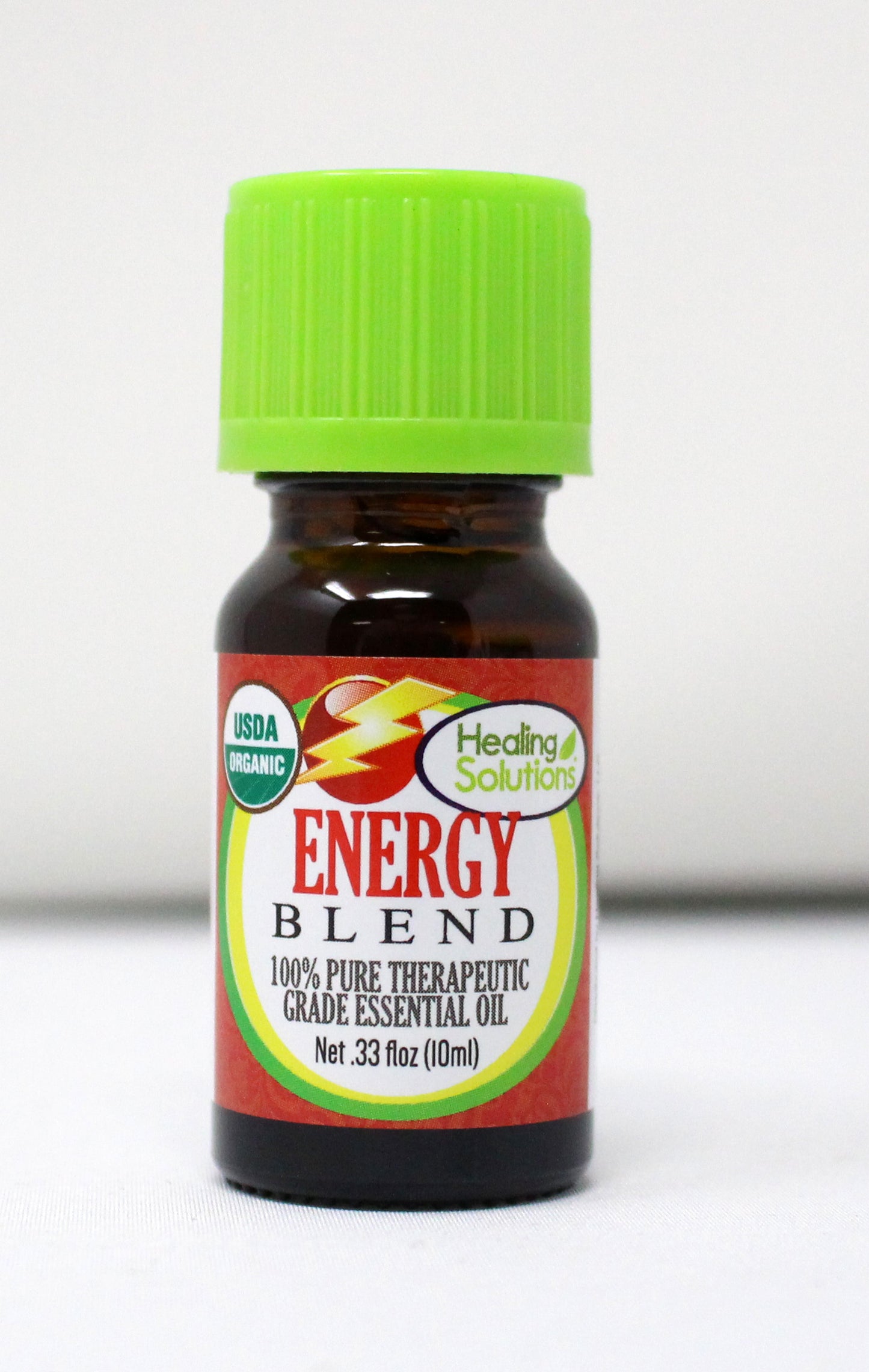 Healing Solutions Energy Organic Essential Oil 0.33 Ounce