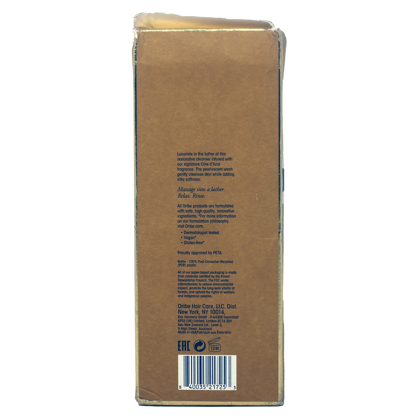 Oribe Cote d'Azur Body Wash 10.1 fluid Ounces