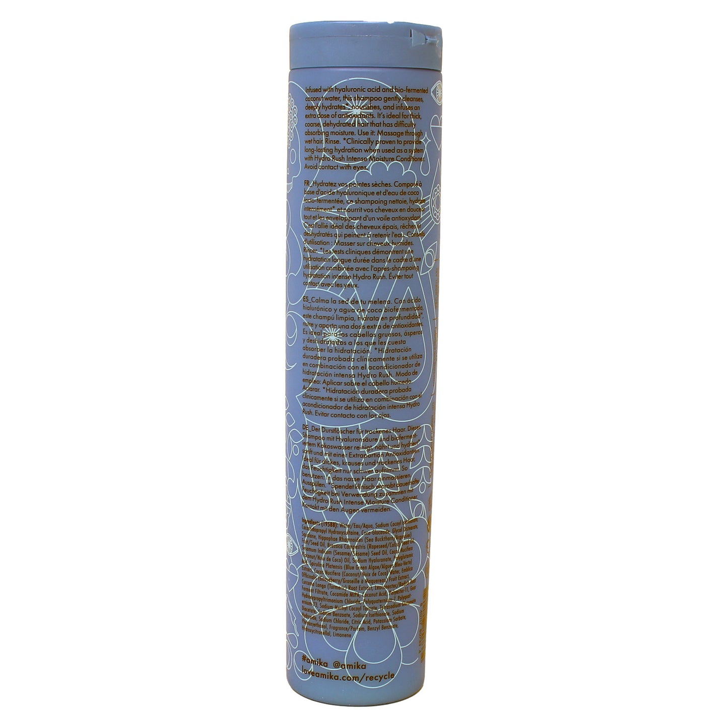 Amika Hydro Rush Intense Moisture Shampoo 9.2 Ounces