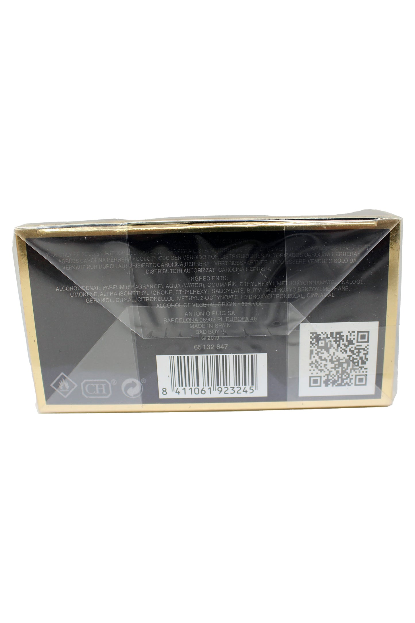 Carolina Herrera Bad Boy Eau De Toilette 3.4 Ounces