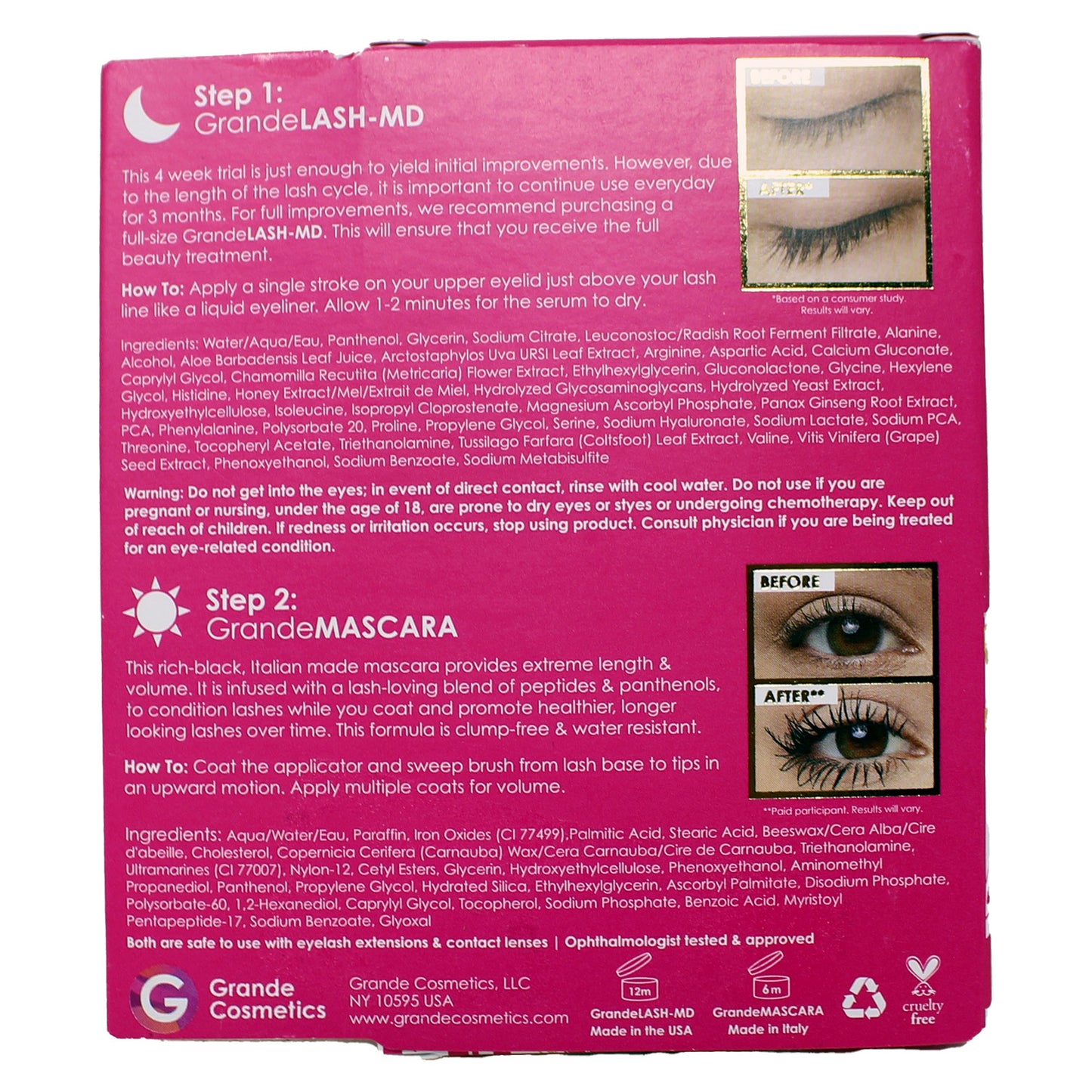 Grande Cosmetics 2-Step Lash System Set