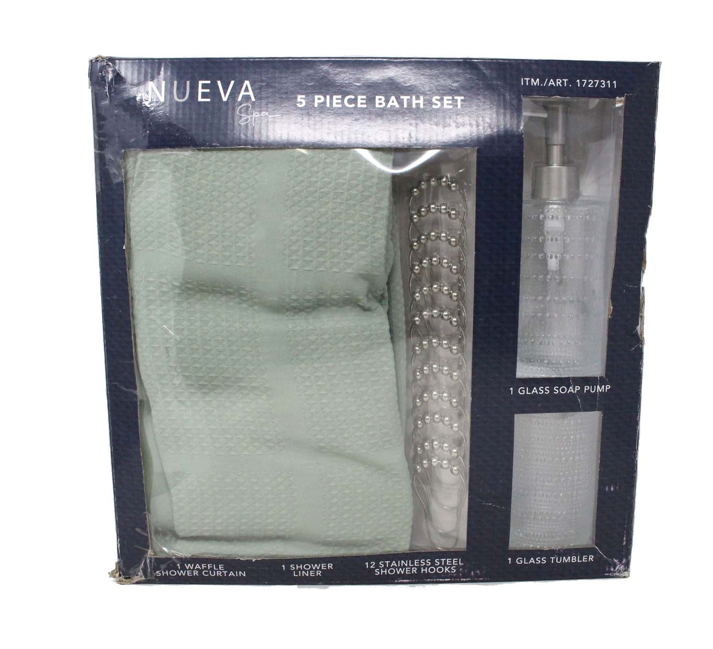 Nueva Spa 5 Piece Bath Set Meriden Sage