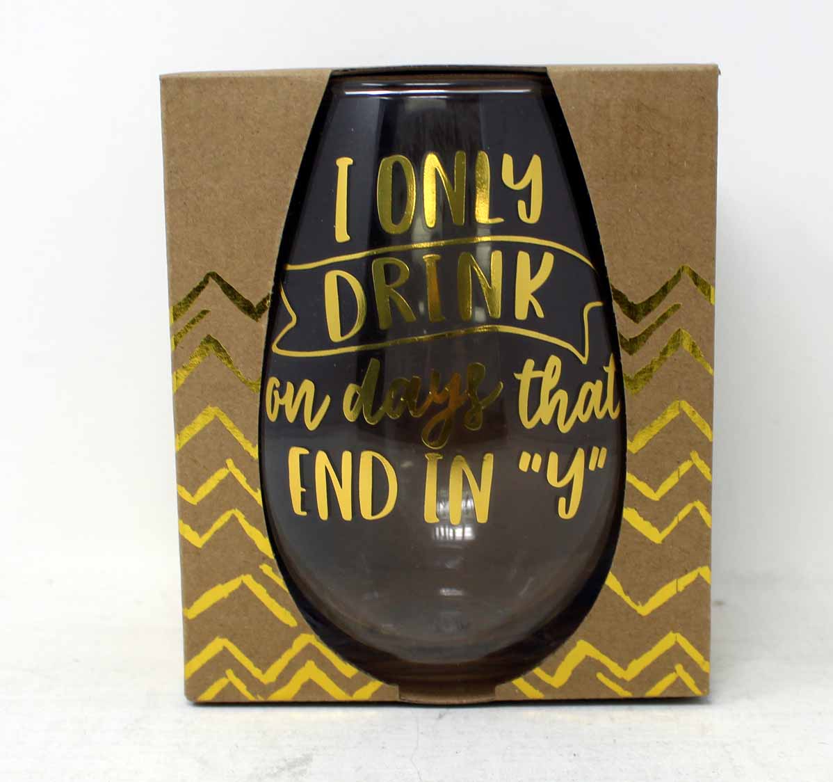 TMD End In Y Stemless 30oz Glass