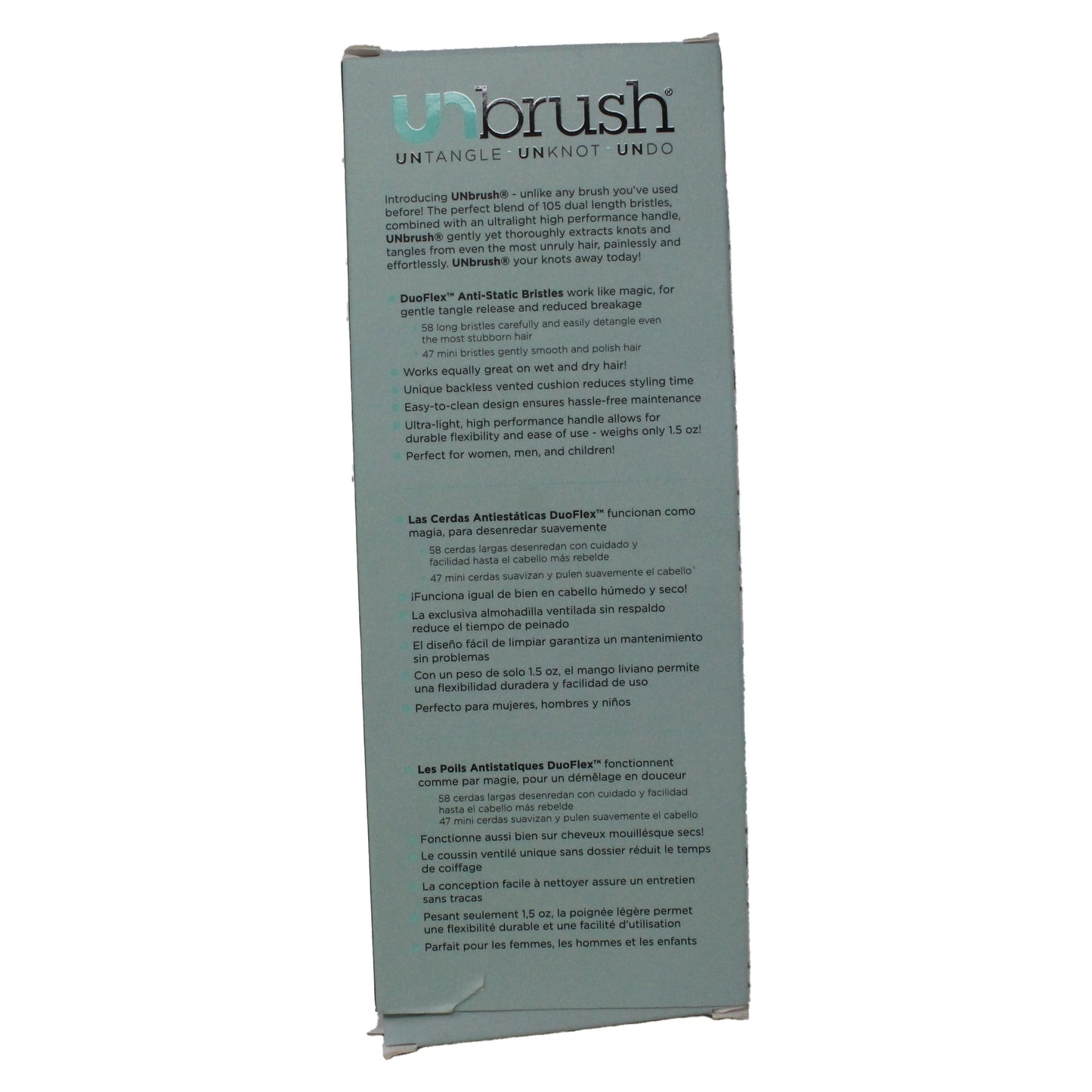 FHI HEAT UNbrush Wet & Dry Vented Detangling Hair Brush Aurora (See Description)