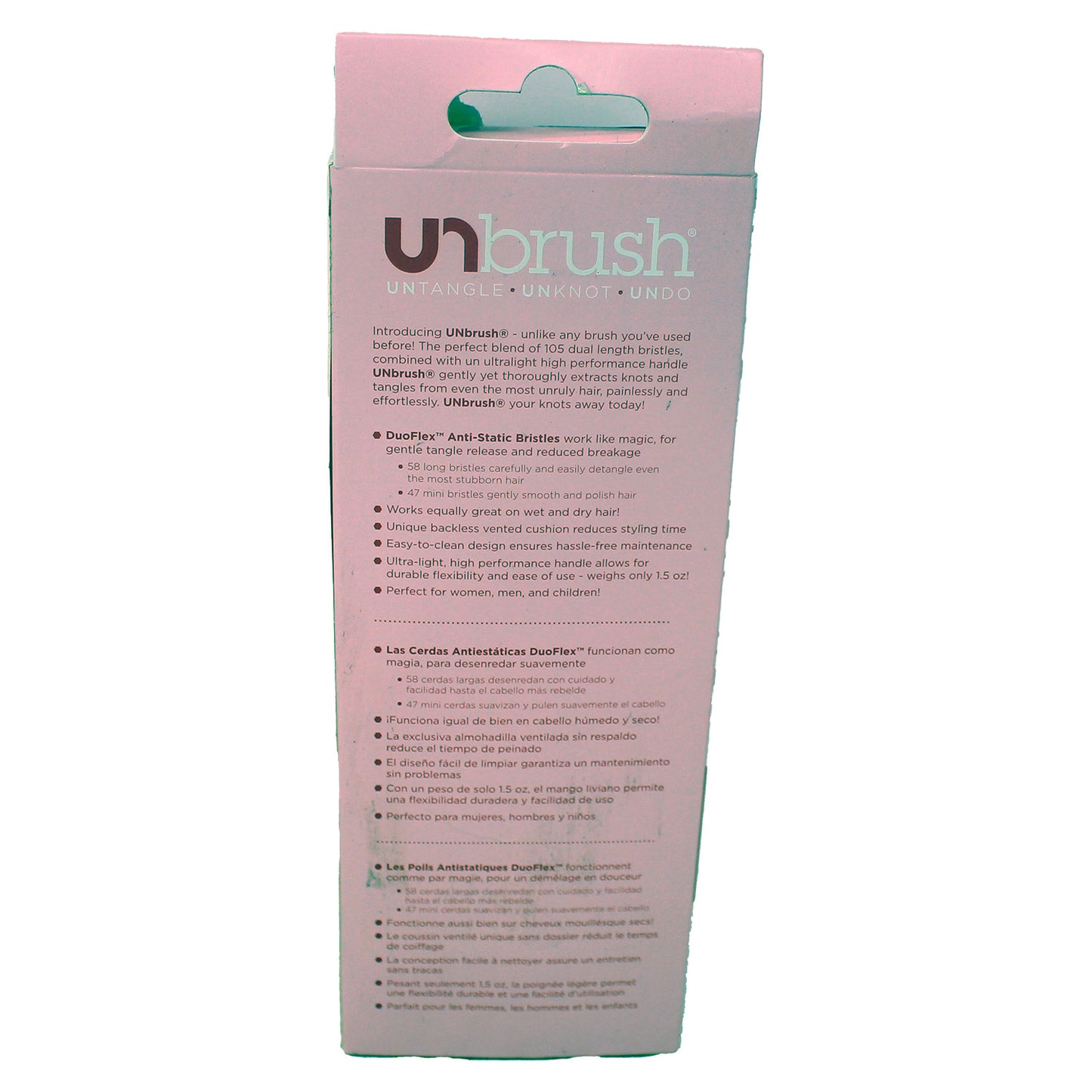 FHI Heat Unbrush Detangling Hair Brush, Pink 1 Count