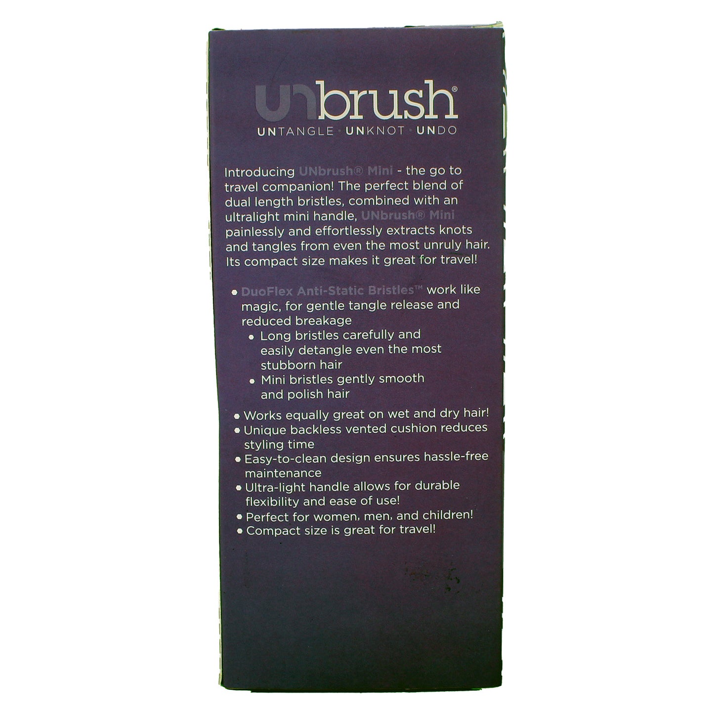 FHI Heat Unbrush Mini Detangling Hair Brush, Amethyst Lavender 1 Count