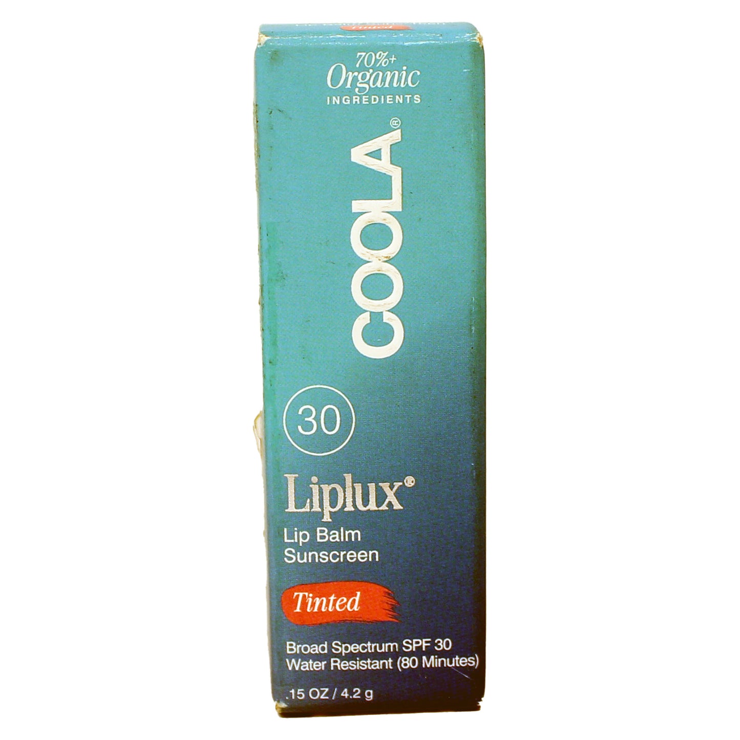 COOLA Organic Liplux Tinted Lip Balm with SPF 30, 0.15 Oz