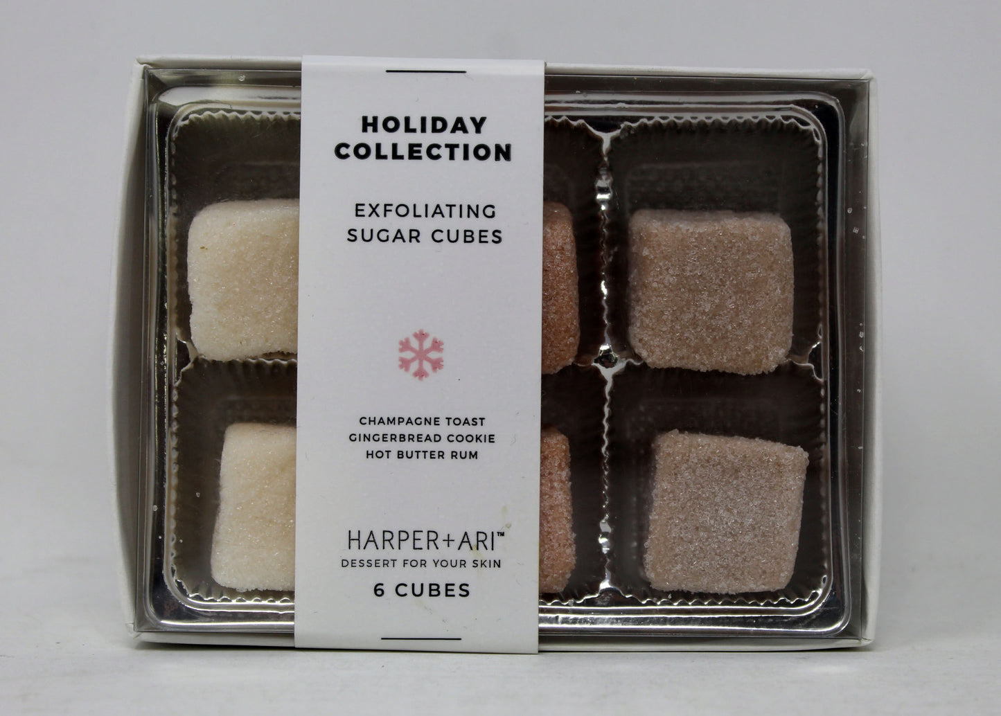 Harper + Ari Holiday Collection Exfoliating Sugar Cubes 6 Count