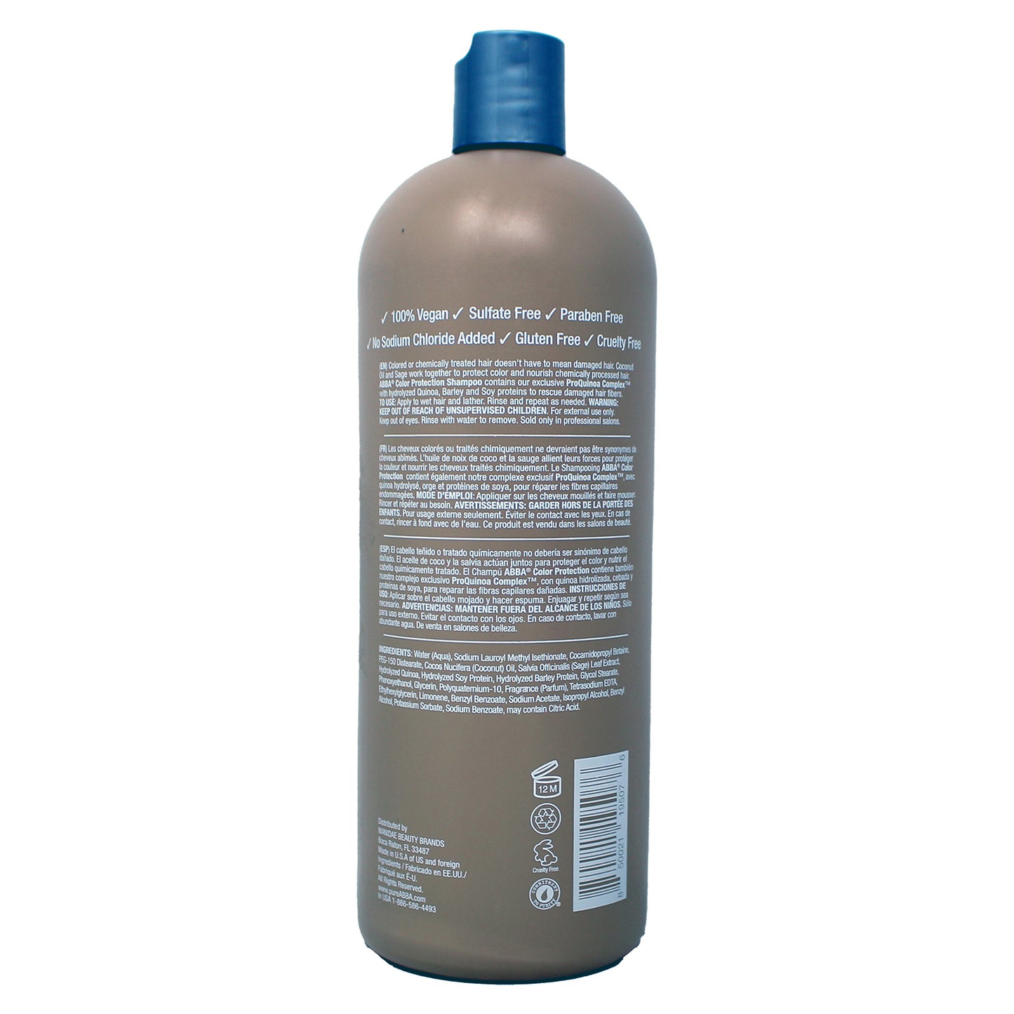 Abba Color Protection Shampoo Coconut Oil and Sage 32 Fl Ounce