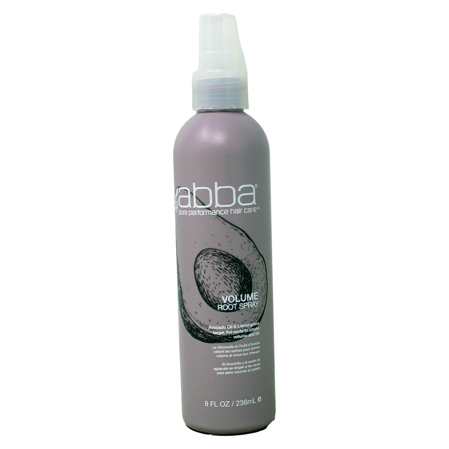 abba Volume Root Spray Avocado Oil & Lemongrass 8.0 Fluid Ounces